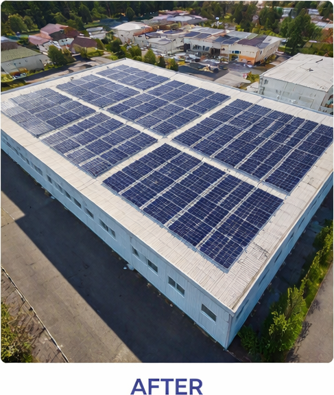 Facility after solar retrofit