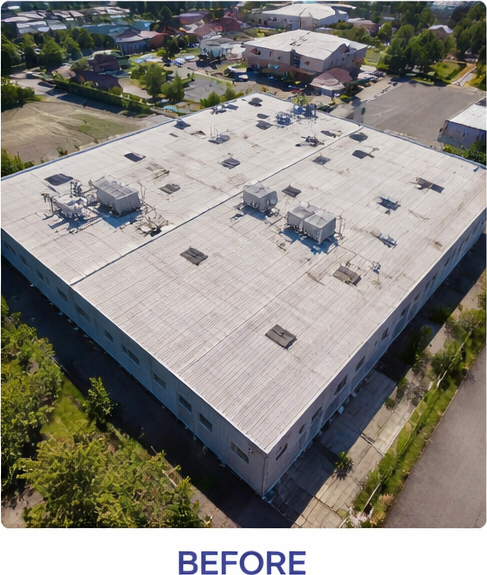 Facility before solar retrofit